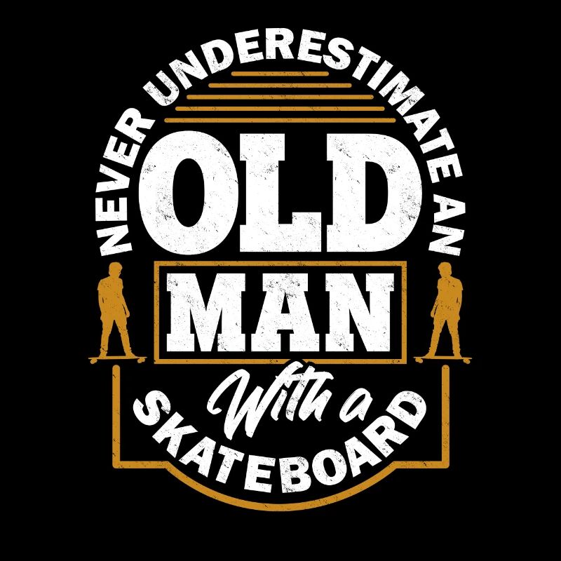 Skateboard Alter Mann
