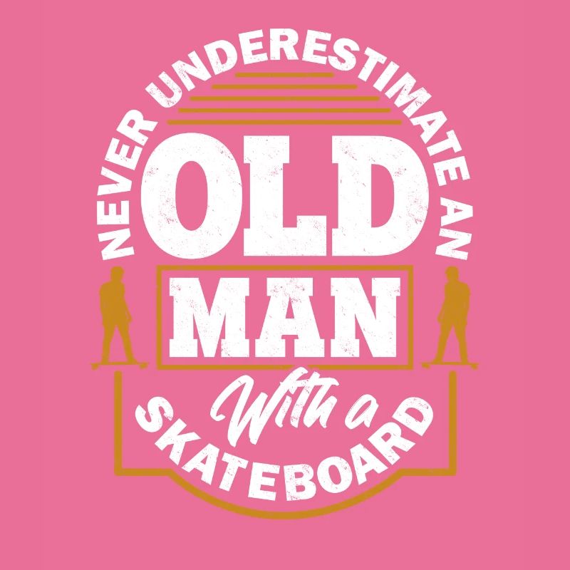Skateboard Alter Mann