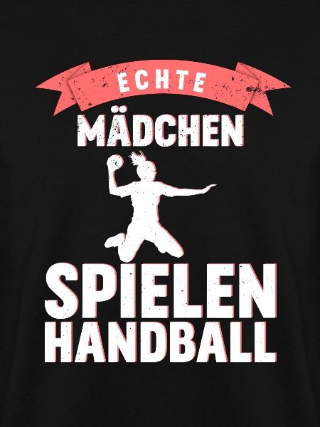 Echte Mädchen spielen Handball