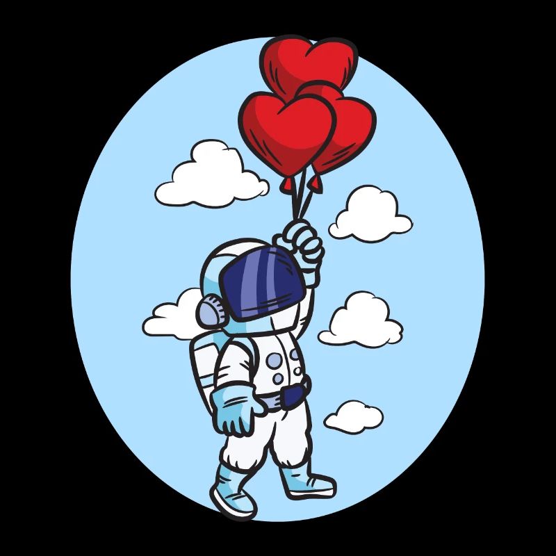 ASTRONAUT HEART BALLON