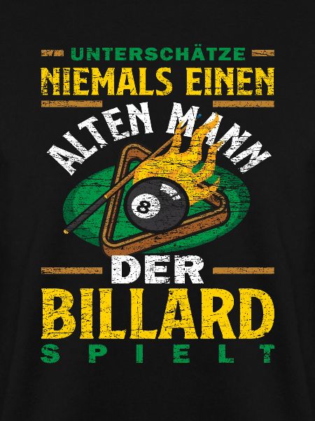 Billard Alter Mann