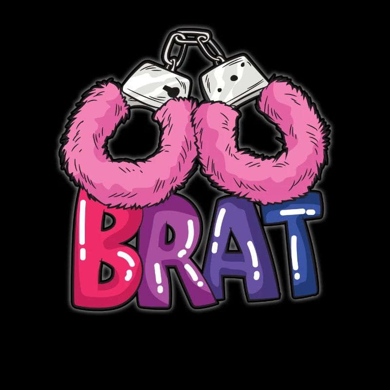BRAT Plüschhandschellen DDLG böses Mädchen Humor