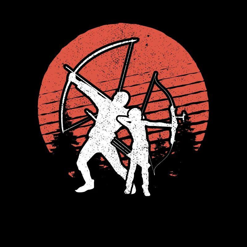 Tir à l'arc avec son cadeau pour archer