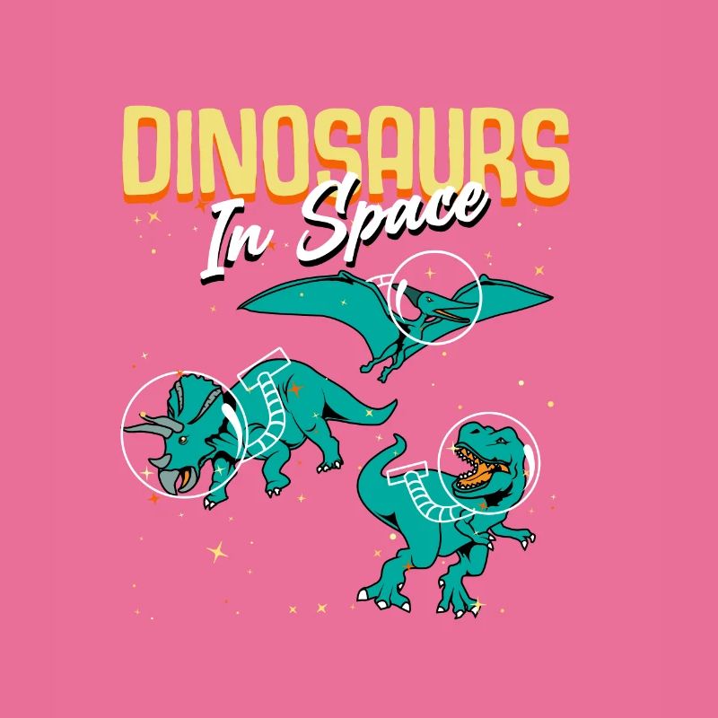 dinosaure dans l'espace