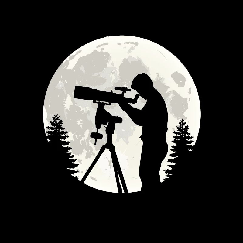 Astronome Lune de lune télescope télescope