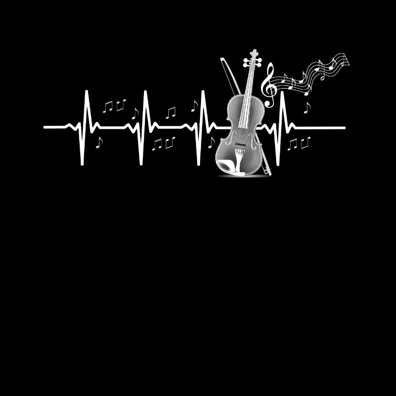 Violin Notes Musical Instrument Violin Heartbeat