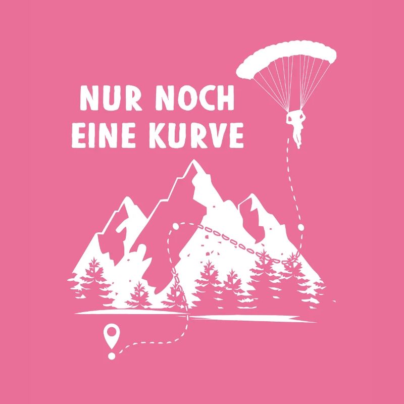 Nur Eine Kurve Paragleiter Berge Gleitflug