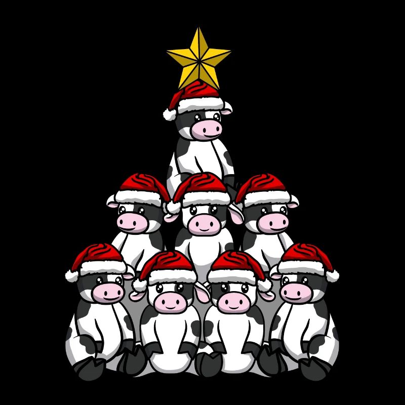 Kuh Weihnachtsbaum