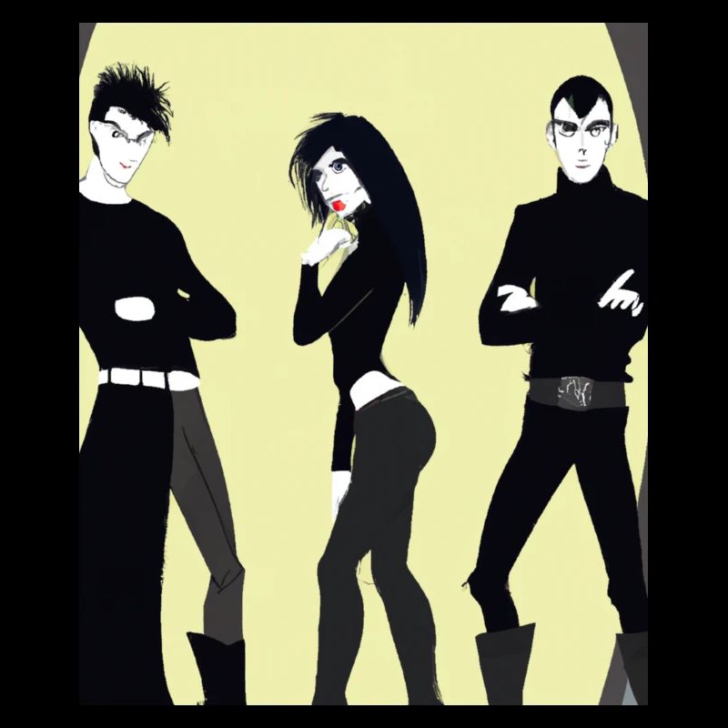 Business Goth Gothic Clique Freunde