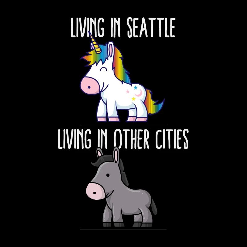 Leben in Seattle Pride Washington Einhorn Love