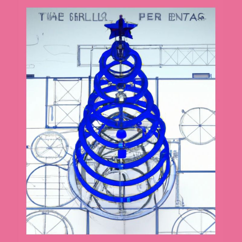 Christmas Christmas Tree Schematic Blueprint