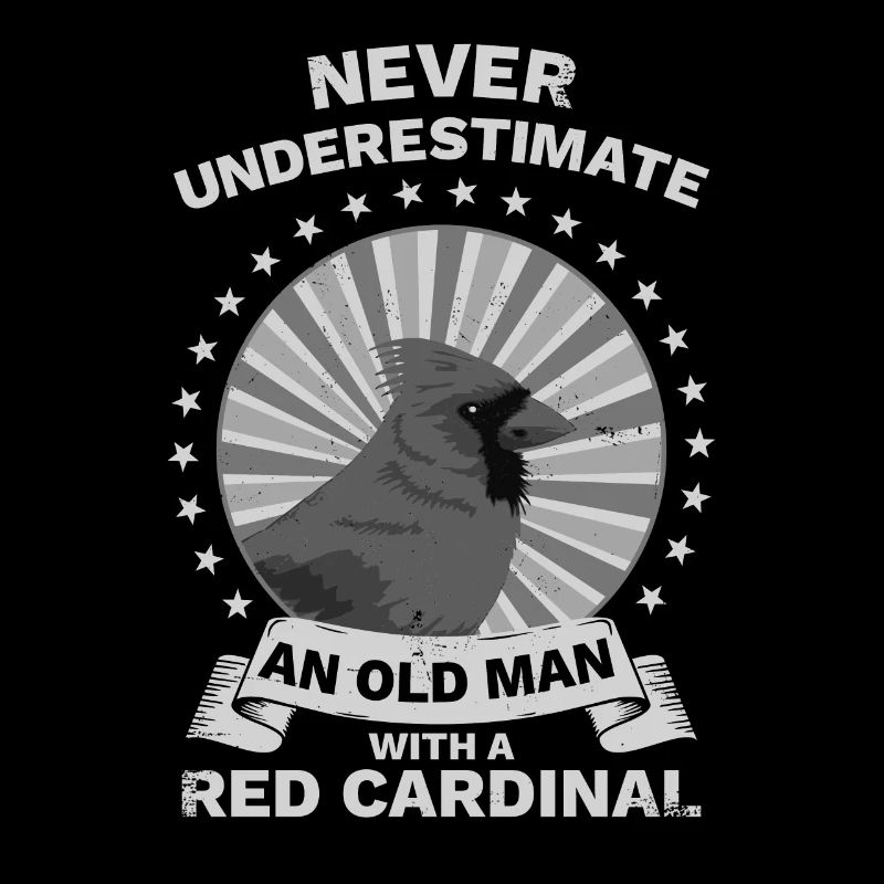 Roter Kardinal Rotkardinal Vintage Cardinalis