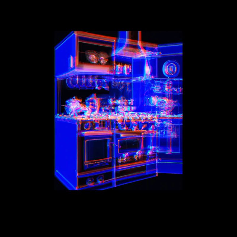 Kitchen Retro Vintage Blueprint Cook Cooking Cook