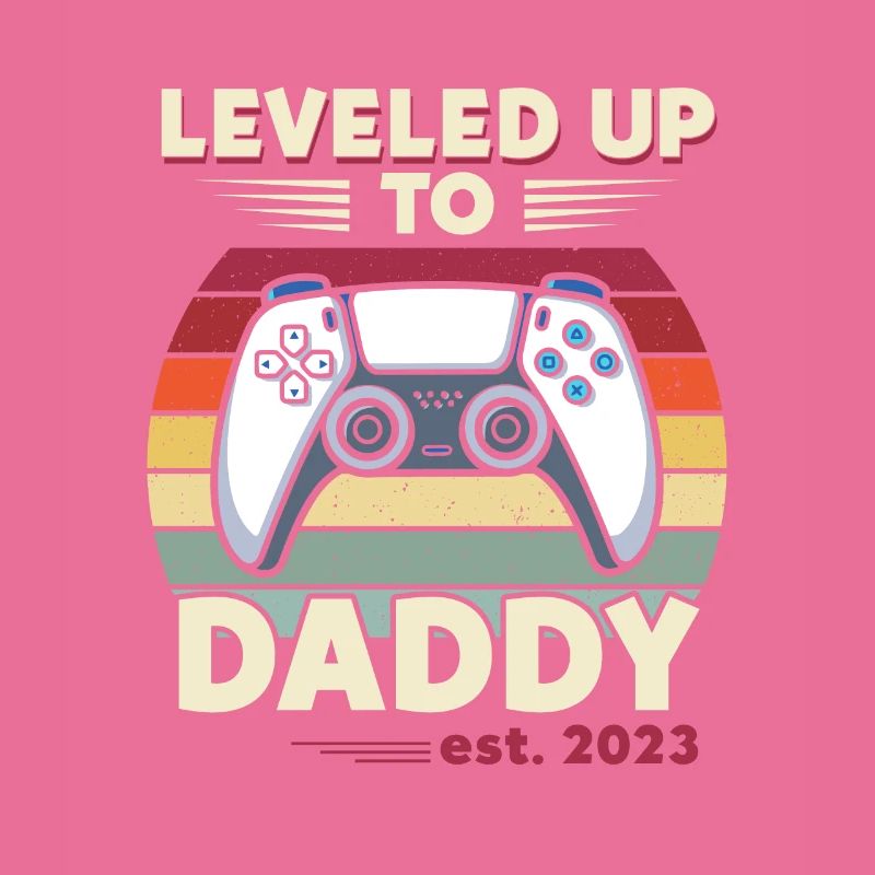 Leveled Up To Daddy Est. 2023 Controller