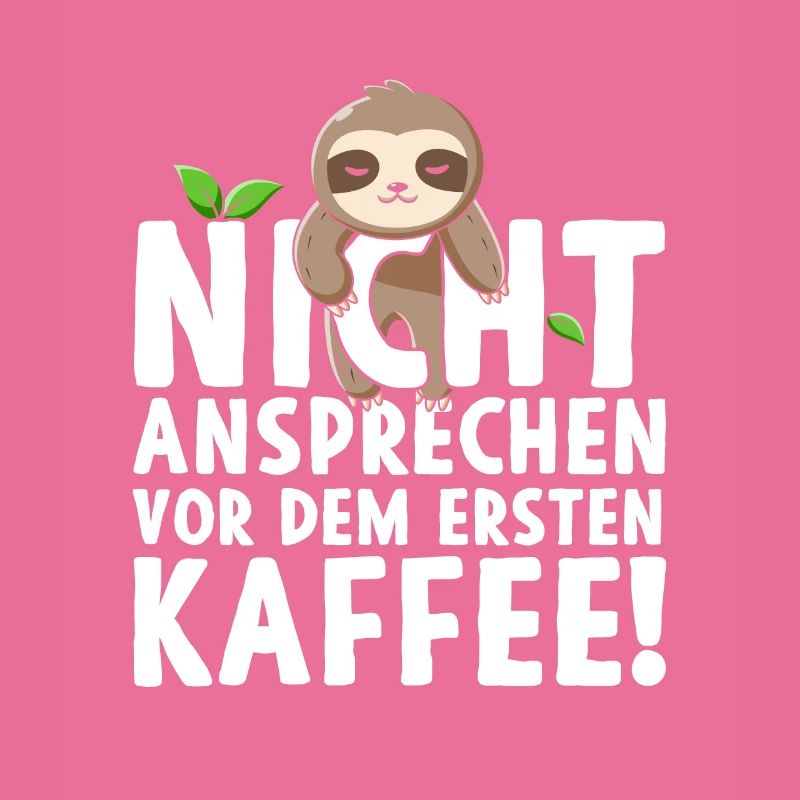 Faultier Nicht Ansprechen Vor Dem Ersten Kaffee