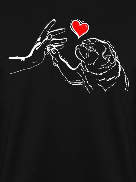 Mops Liebe High Five
