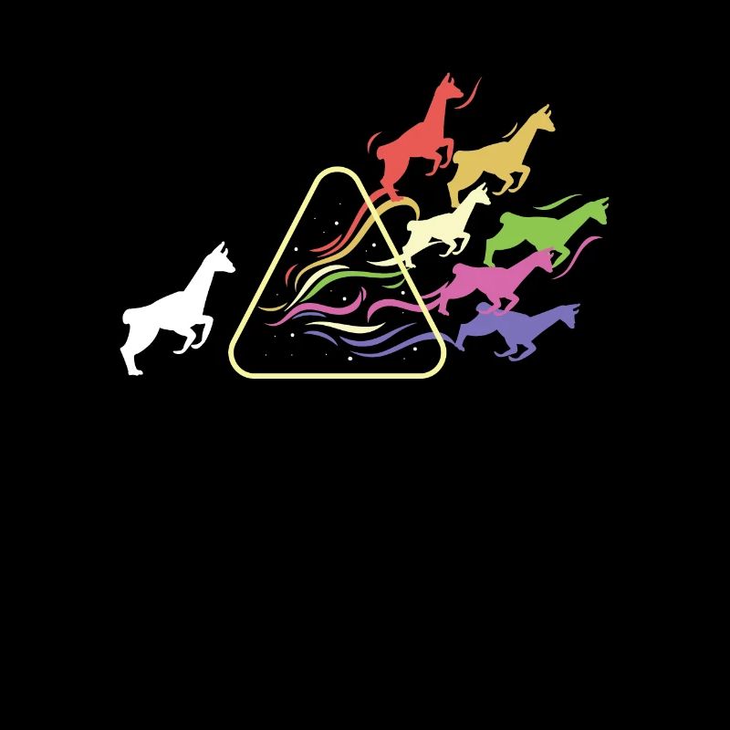 Lama Prism Rainbow Light Physique Drôle