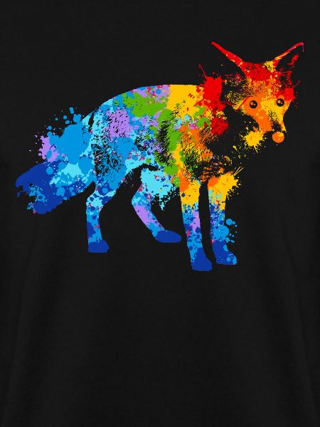 Farbspritzer Fuchs Bunter Fuchs