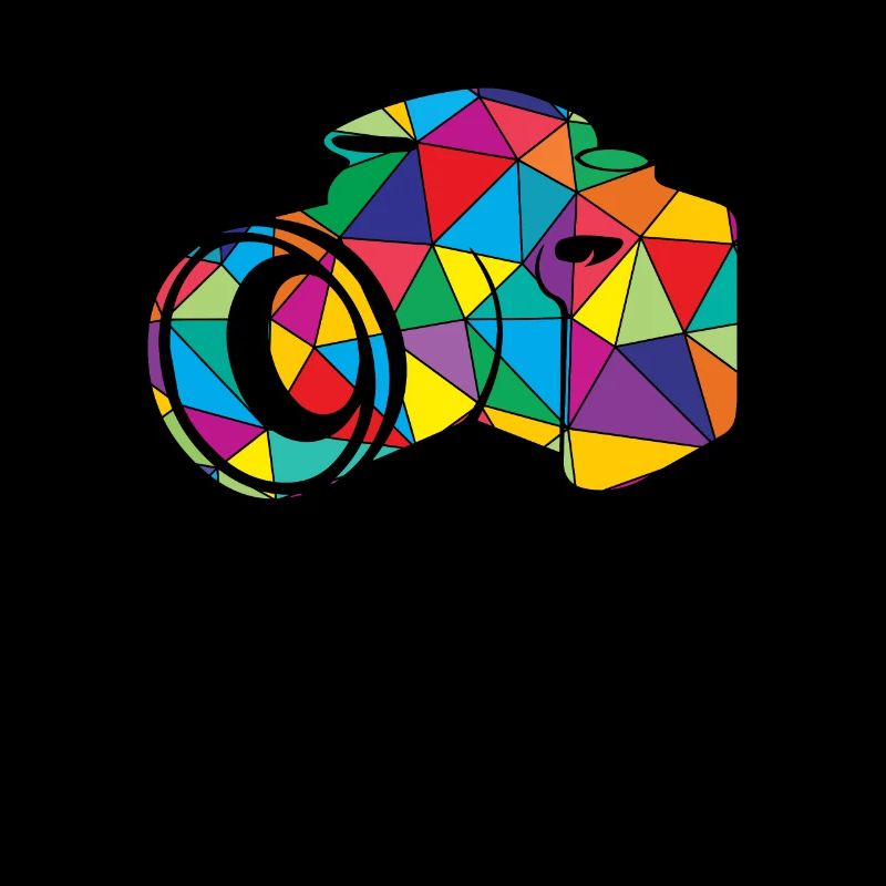 Low Poly Photographer Polygon Camera