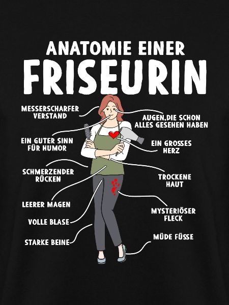 Anatomie einer Friseurin