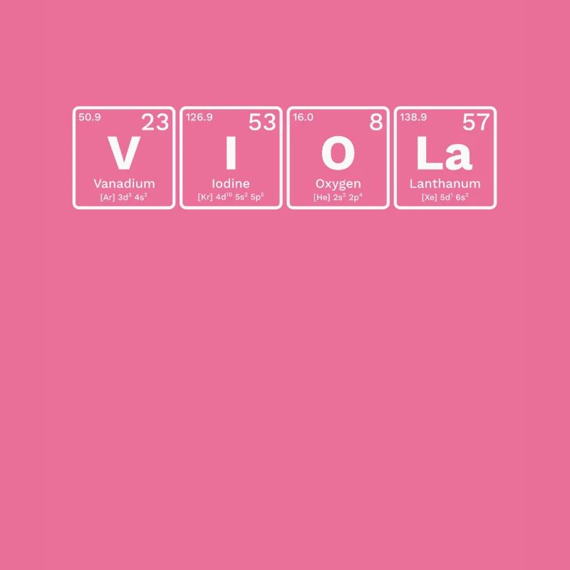 Viola Viola Nerds Periodic Table Elements PSE