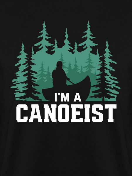 Canoeists Rowing Canoe