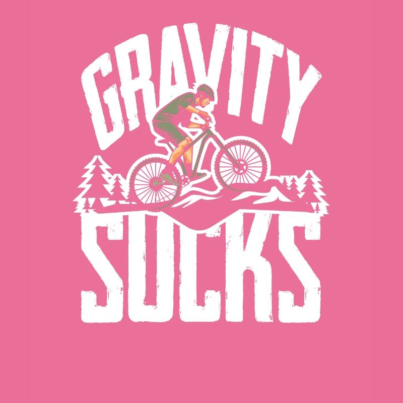 Mountainbiker Gravity Sucks MTB Abenteuer