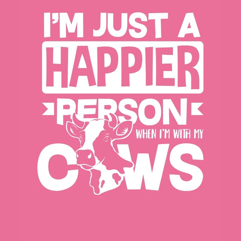 Je suis juste plus heureux avec les vaches