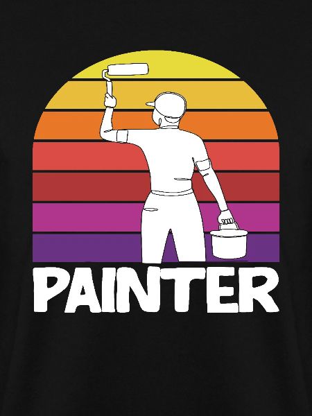 Retro Painter Creative Motif