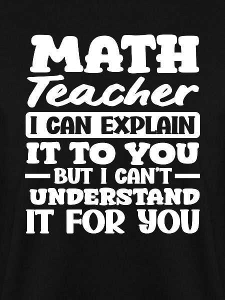 Math Teacher Math Gift