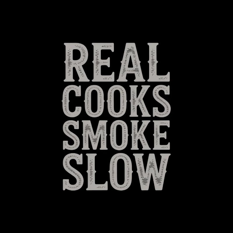 Real Cooks Smoke Slow Meat Fumer