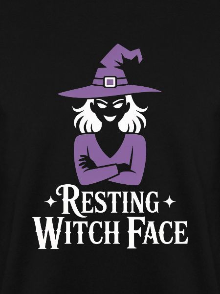 Resting Witch Face Halloween