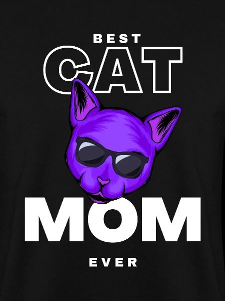 Beste lila Katzenmama