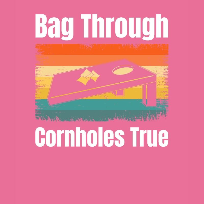 Bag Through Cornholes True Boardgame Tailgating