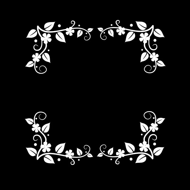 Blumen Ecken Ornamente Rahmen