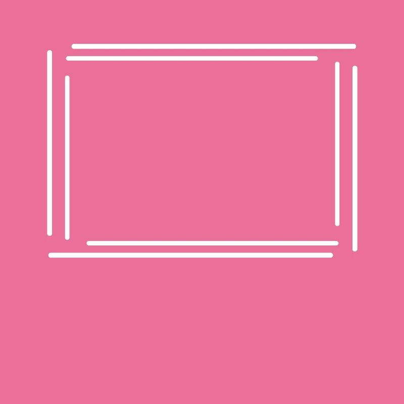 Rectangular frame with white lines