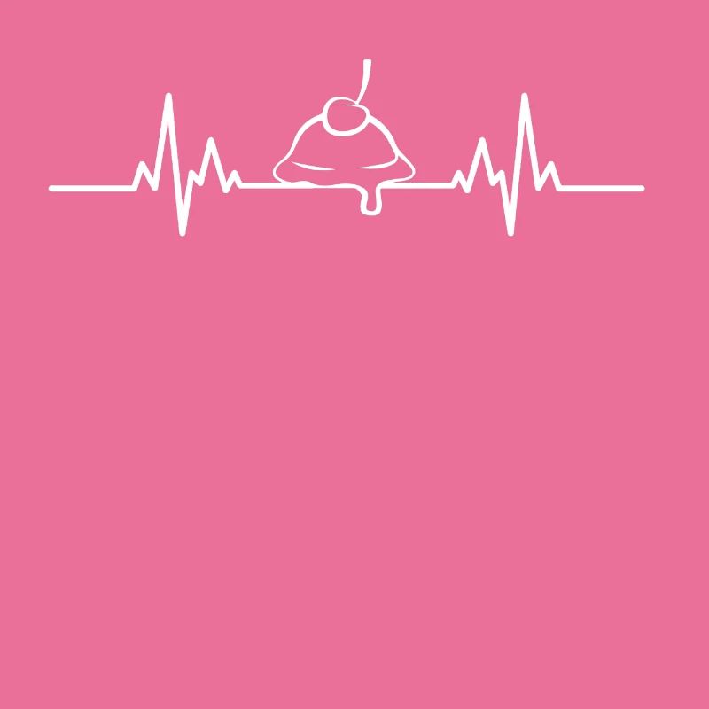 EKG Eiskugel mit Kirsche