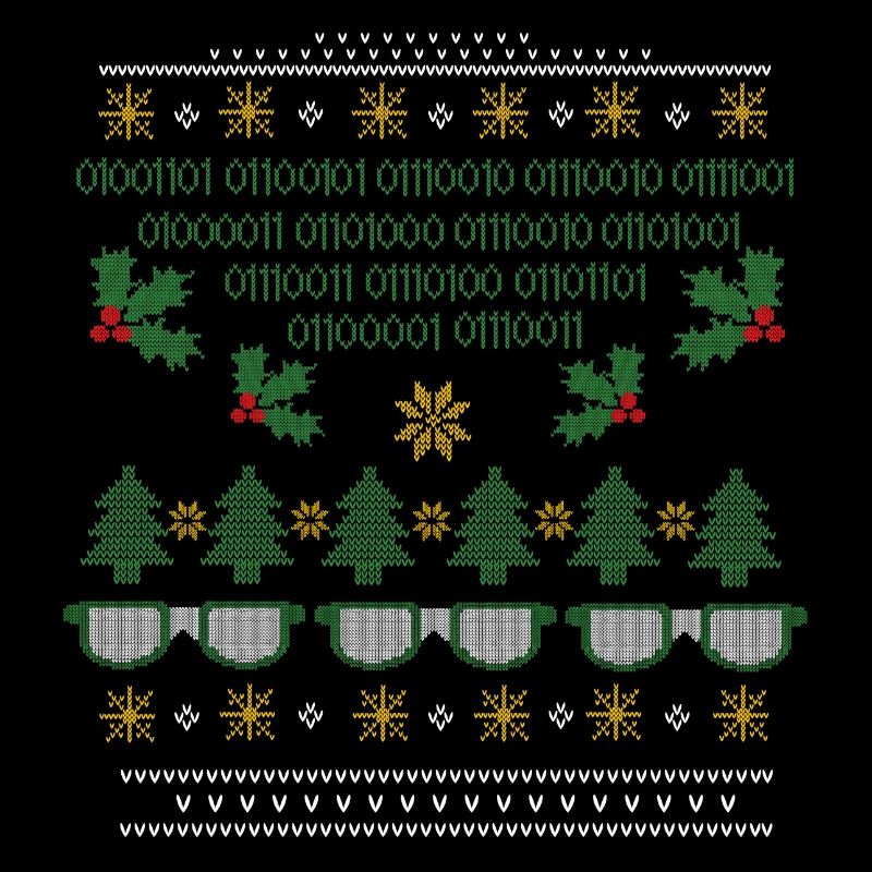 Ugly Christmas Pattern Nerds
