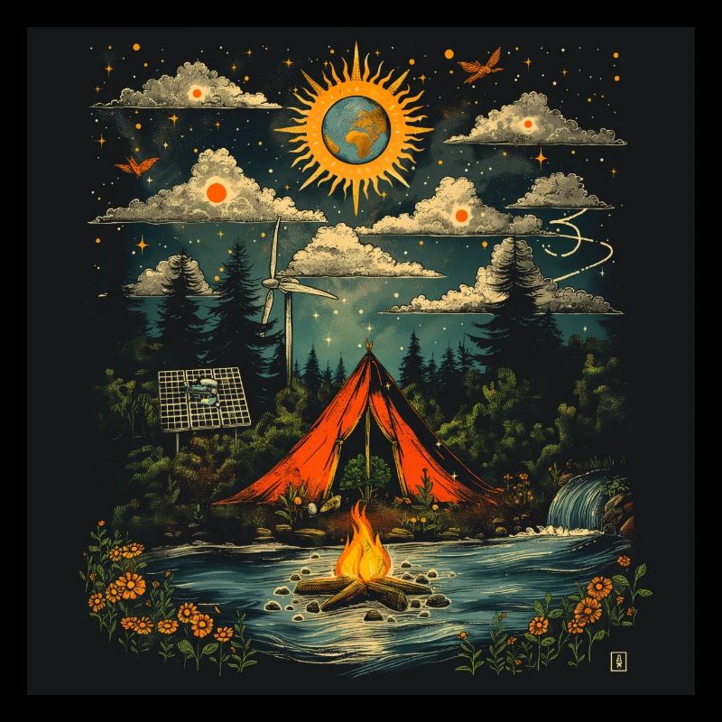 Camping à la belle étoile
