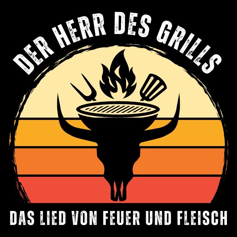 Der Herr des Grills. Grillen. BBQ. Fleisch. Sommer