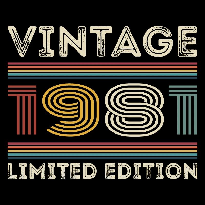 1981 Geburtstag 1981 Retro 1981 Geschenk 1981