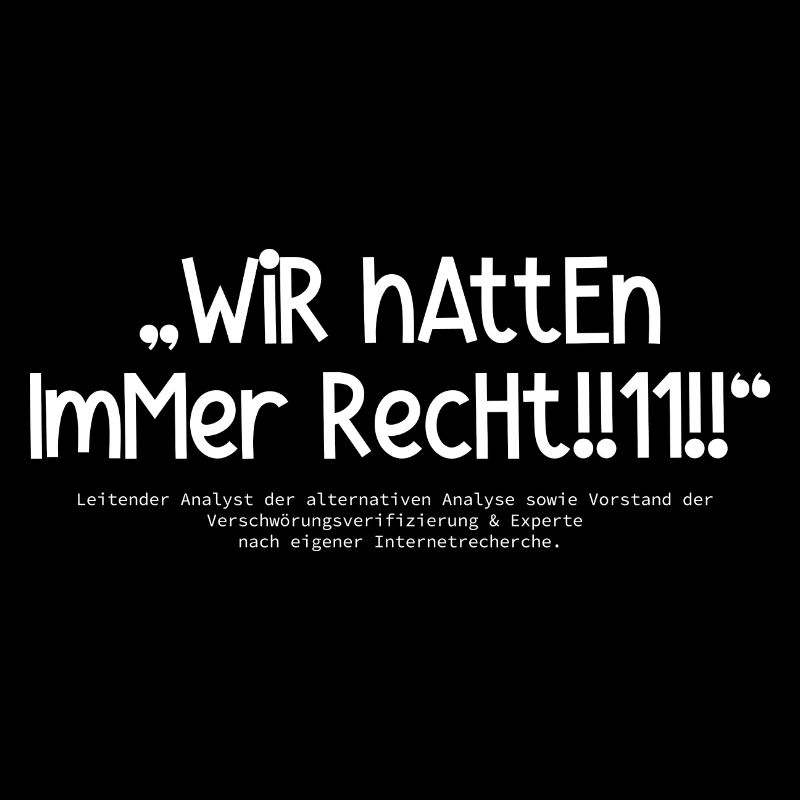 WiR hAttEn ImMer RechHt!!11!!