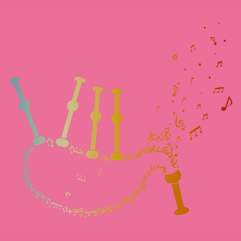 Cornemuse Musique Notes Cornemuse Joueurs de cornemuse