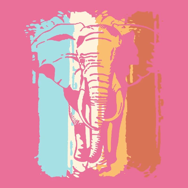 Retro elephant