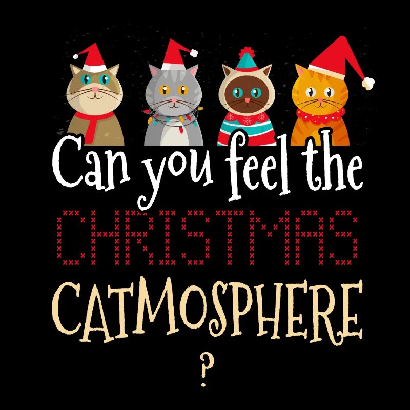 Cadeau de dame de chat chaton chats de noel