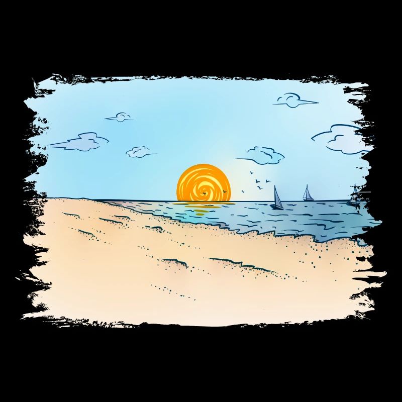 Lever du soleil sur la plage