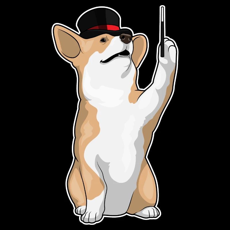 Corgi Zauberer Zauberstab