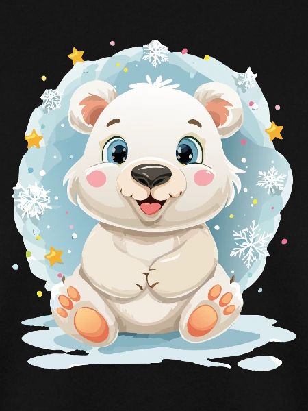Polar bears in winter magic