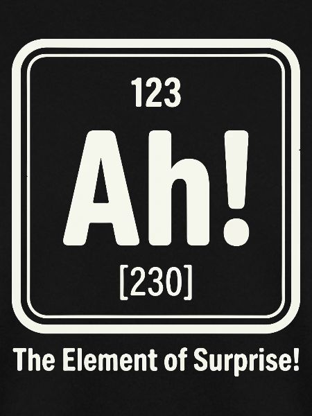 Element of surprise Ah!