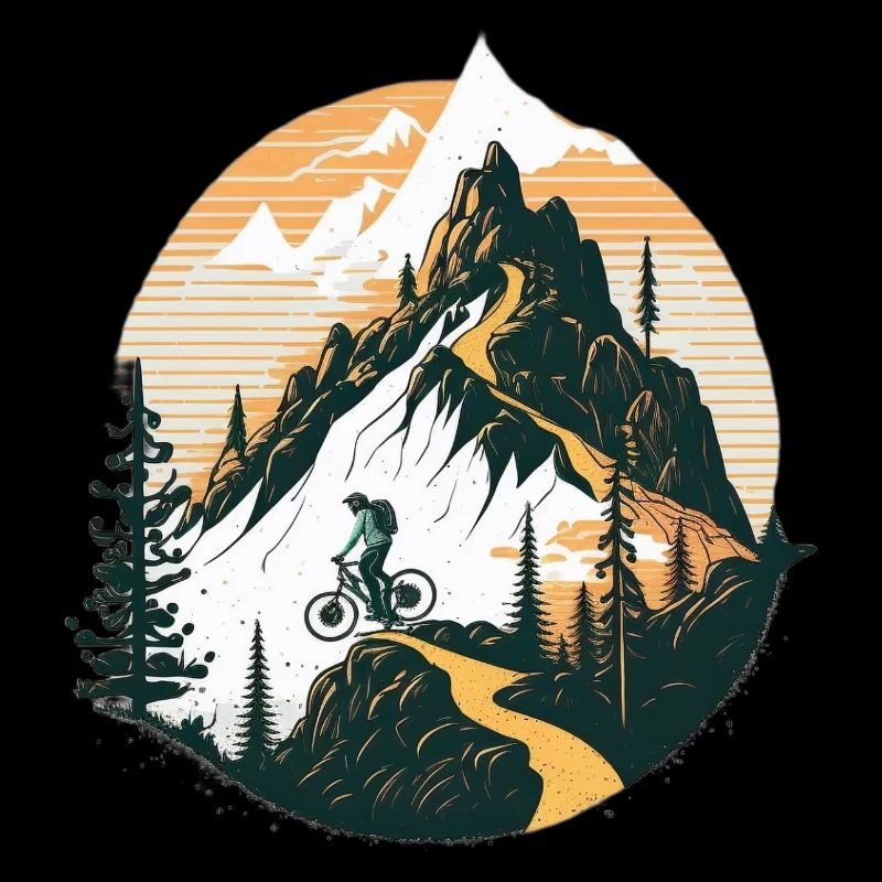 Uphill Biker Have Respect